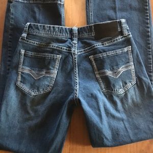 Mens 34x34 Rock and Roll Pistol Bootcut Jeans